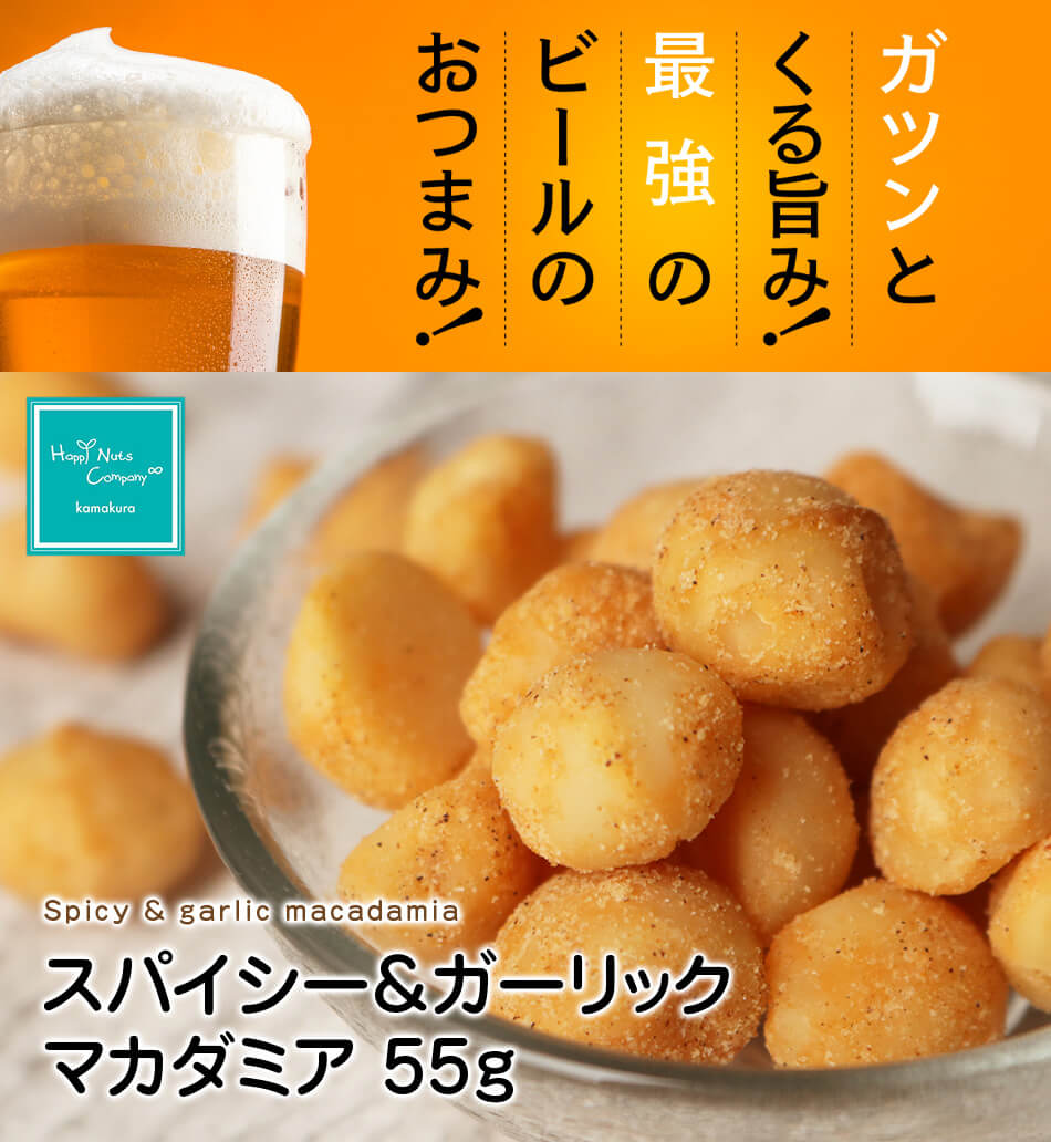 マカダミアナッツ スパイシー ガーリック マカダミア 55g